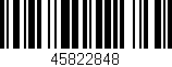 Código de barras (EAN, GTIN, SKU, ISBN): '45822848'
