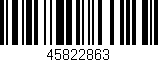 Código de barras (EAN, GTIN, SKU, ISBN): '45822863'
