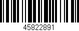 Código de barras (EAN, GTIN, SKU, ISBN): '45822891'