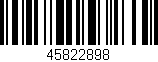 Código de barras (EAN, GTIN, SKU, ISBN): '45822898'