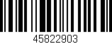 Código de barras (EAN, GTIN, SKU, ISBN): '45822903'