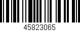 Código de barras (EAN, GTIN, SKU, ISBN): '45823065'