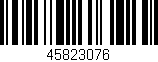 Código de barras (EAN, GTIN, SKU, ISBN): '45823076'