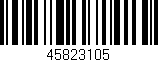 Código de barras (EAN, GTIN, SKU, ISBN): '45823105'
