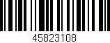 Código de barras (EAN, GTIN, SKU, ISBN): '45823108'
