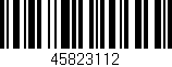 Código de barras (EAN, GTIN, SKU, ISBN): '45823112'