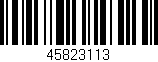 Código de barras (EAN, GTIN, SKU, ISBN): '45823113'