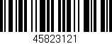 Código de barras (EAN, GTIN, SKU, ISBN): '45823121'