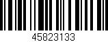 Código de barras (EAN, GTIN, SKU, ISBN): '45823133'