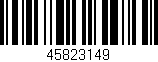 Código de barras (EAN, GTIN, SKU, ISBN): '45823149'