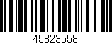 Código de barras (EAN, GTIN, SKU, ISBN): '45823558'