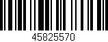 Código de barras (EAN, GTIN, SKU, ISBN): '45825570'