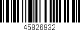 Código de barras (EAN, GTIN, SKU, ISBN): '45826932'