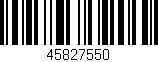 Código de barras (EAN, GTIN, SKU, ISBN): '45827550'