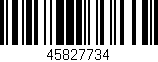 Código de barras (EAN, GTIN, SKU, ISBN): '45827734'