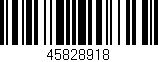 Código de barras (EAN, GTIN, SKU, ISBN): '45828918'
