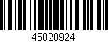 Código de barras (EAN, GTIN, SKU, ISBN): '45828924'
