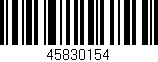 Código de barras (EAN, GTIN, SKU, ISBN): '45830154'