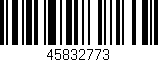Código de barras (EAN, GTIN, SKU, ISBN): '45832773'