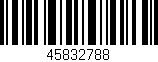 Código de barras (EAN, GTIN, SKU, ISBN): '45832788'