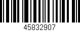 Código de barras (EAN, GTIN, SKU, ISBN): '45832907'