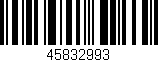 Código de barras (EAN, GTIN, SKU, ISBN): '45832993'