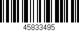 Código de barras (EAN, GTIN, SKU, ISBN): '45833495'