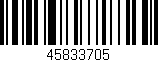 Código de barras (EAN, GTIN, SKU, ISBN): '45833705'