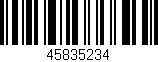 Código de barras (EAN, GTIN, SKU, ISBN): '45835234'