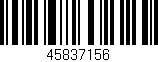 Código de barras (EAN, GTIN, SKU, ISBN): '45837156'