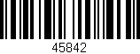 Código de barras (EAN, GTIN, SKU, ISBN): '45842'