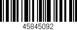 Código de barras (EAN, GTIN, SKU, ISBN): '45845092'