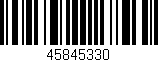 Código de barras (EAN, GTIN, SKU, ISBN): '45845330'