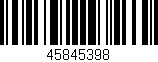 Código de barras (EAN, GTIN, SKU, ISBN): '45845398'