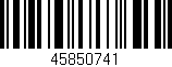 Código de barras (EAN, GTIN, SKU, ISBN): '45850741'