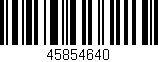 Código de barras (EAN, GTIN, SKU, ISBN): '45854640'