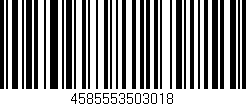 Código de barras (EAN, GTIN, SKU, ISBN): '4585553503018'