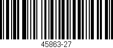 Código de barras (EAN, GTIN, SKU, ISBN): '45863-27'