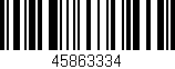 Código de barras (EAN, GTIN, SKU, ISBN): '45863334'
