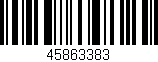 Código de barras (EAN, GTIN, SKU, ISBN): '45863383'