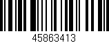 Código de barras (EAN, GTIN, SKU, ISBN): '45863413'