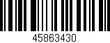 Código de barras (EAN, GTIN, SKU, ISBN): '45863430'