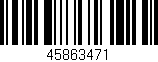 Código de barras (EAN, GTIN, SKU, ISBN): '45863471'