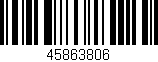 Código de barras (EAN, GTIN, SKU, ISBN): '45863806'