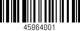 Código de barras (EAN, GTIN, SKU, ISBN): '45864001'