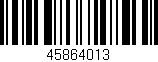 Código de barras (EAN, GTIN, SKU, ISBN): '45864013'