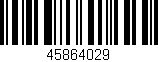 Código de barras (EAN, GTIN, SKU, ISBN): '45864029'