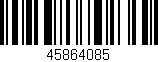 Código de barras (EAN, GTIN, SKU, ISBN): '45864085'