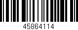 Código de barras (EAN, GTIN, SKU, ISBN): '45864114'