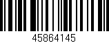 Código de barras (EAN, GTIN, SKU, ISBN): '45864145'